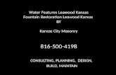 Water Features Leawood Kansas /Fountain Restoration Leawood Kansas by Kansas City Masonry 816-500-4198