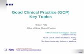 FDA 2013 Clinical Investigator Training Course:  Good Clinical Practice