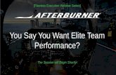 Afterburner Webinars | Do You Want Elite Team Performance?