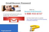 Dial Gmail Password Recovery To Get The Effective Solution & 1-888-450-6727