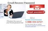 Dear User  Gmail Password Recovery To Get The Effective Solution & 1-888-450-6727