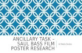 Ancillary Task – Saul Bass Film Poster Research