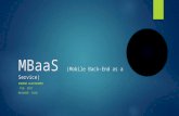 Mbaas Mobile Back end as a Service خدمات رایانش ابری برای موبایل