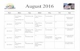 August 2016 Calendar of Events for Weichert, Realtors Vienna