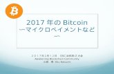 2017年のBitcoin 〜マイクロペイメントなど〜