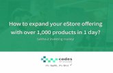 How to expand your eStore offering with over 1,000 products in 1 day?