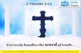 0514 2 timothy 215 handles the word of truth power point church sermon