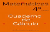 Matemáticas 4° Cuaderno de Cálculo