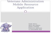 Veterans Administration Mobile Resource Application