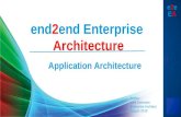 end2end Enterprise Architecture - Application Architecture