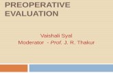 Preoperative Evaluation of a patient