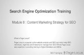 Chapter 8  : SEO Content Marketing Strategy by