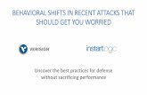 Webinar: Behavioral shifts in recent DDoS attacks that should get you worried