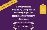 8 best online brand & corporate identity tips for home decore store business