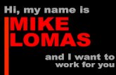 Mike Lomas - Virtual Resume