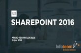 Les nouveautés de SharePoint 2016 par Infoteam Software Solutions