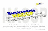 Haccp based system dutch standard