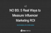 No BS: How to Measure Real Influencer ROI