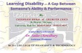 Learning Disability – A Gap Between Someone’s Ability & Performance