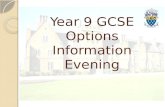 Year 9 GCSE options information evening 2016 final