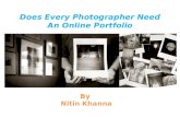 Does every photographer need an online portfolio | Nitin Khanna