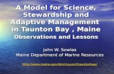 Sowles Adaptive Management In Taunton Bay