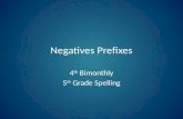 Negatives prefixes