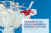 Teekay's Q4-2016 Earnings Presentation