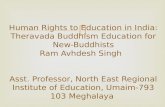 Human Rights to Education in India:Theravada Buddhism Education for New-Buddhists