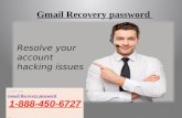 What does Gmail Password Recovery@ 1-888-450-6727 does if my Gmail has been hacked?