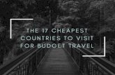 The 17 cheapest countries to visit for budget travel