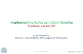 Implementing Koha in an Indian Academic Library
