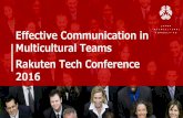 Effective Communication in Multicultural Teams
