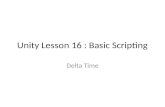Unity Lesson 16 : Delta Time