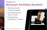 InDesign Project 4 Museum Exhibits Booklet