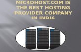 MicroHost Is the best hosting provider