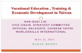 San Quei Lin – Vocational Education, Training & Economic Development in Taiwan