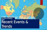 Events and trends in UK Higher Education, February 2016