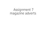 Assignment 7 magazine adverts