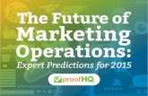 The Future of Marketing Operations: Expert Predictions for 2015