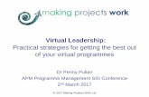 Virtual Leadership, APM Programme Management SIG Conference 2017, 02 March 17, Derby