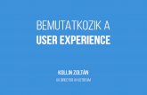 Xlabs - Bemutatkozik a user experience