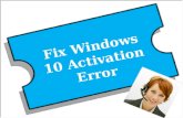 Fix Activation Error windows 10 | Windos 10 Help Support