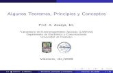 Algunos Teoremas, Principios y Conceptos