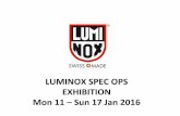 Luminox Spec Ops Exhibition - presentation (updated 12 Jan 2016)