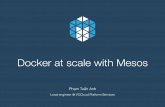 ContainerDayVietnam2016: Docker at scale with Mesos