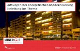 Einleitung ins Thema "Lüftungen bei energetischen Modernisierungen"