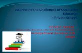 Addressing challenges of qualitative education