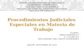 Procedimientos judiciales especiales en materia del trabajo (1)