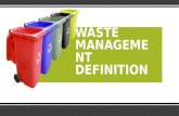 Waste management definition